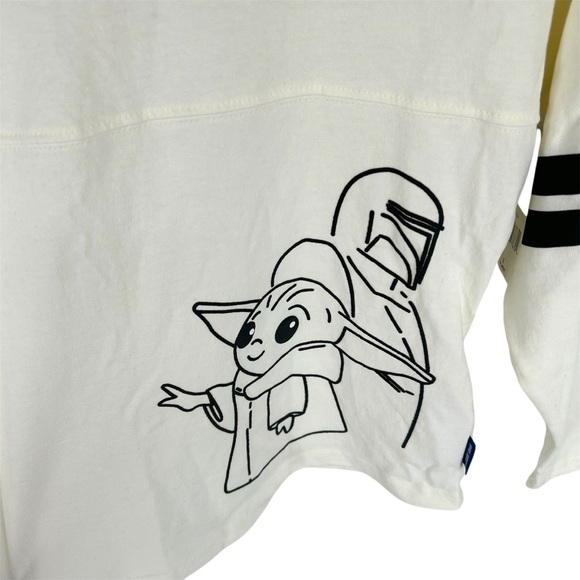 NWT Disney Parks Star Wars The Mandalorian Grogu Choose Your Path Spirit Jersey - Picture 3 of 10